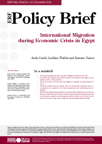International Migration during Economic Crisis in Egypt - Economic ...